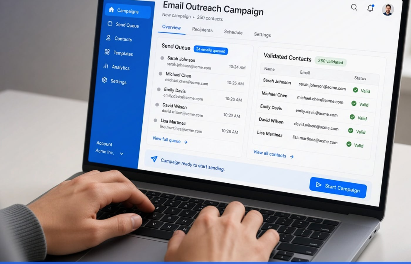 Company PDF targeting in BIGOS